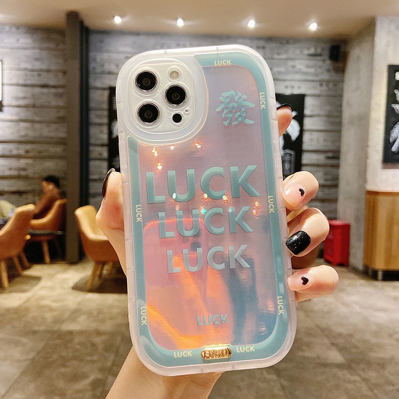 Ốp Điện Thoại Họa Tiết May Mắn Cho iPhone 12 13 11 Pro Max X Xs Max Xr Fsd7