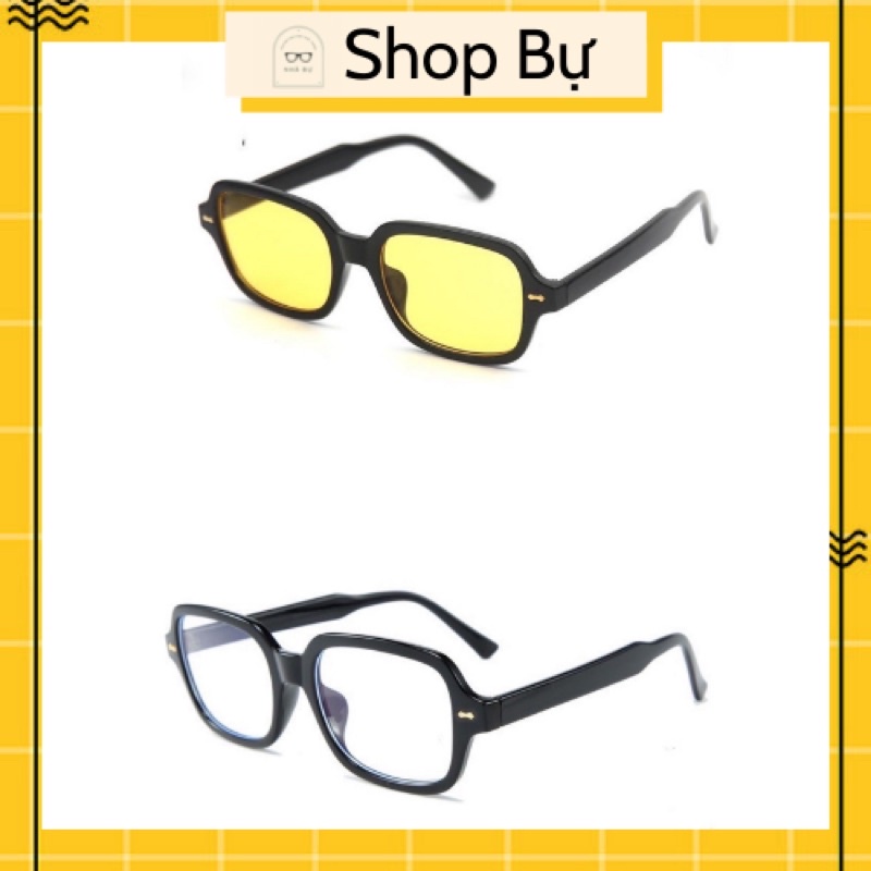 MẮT KÍNH RÂM UNISEX TREND VÀNG HẠT ĐẬU HOT VIỀN ĐEN ( hạt đậu )
