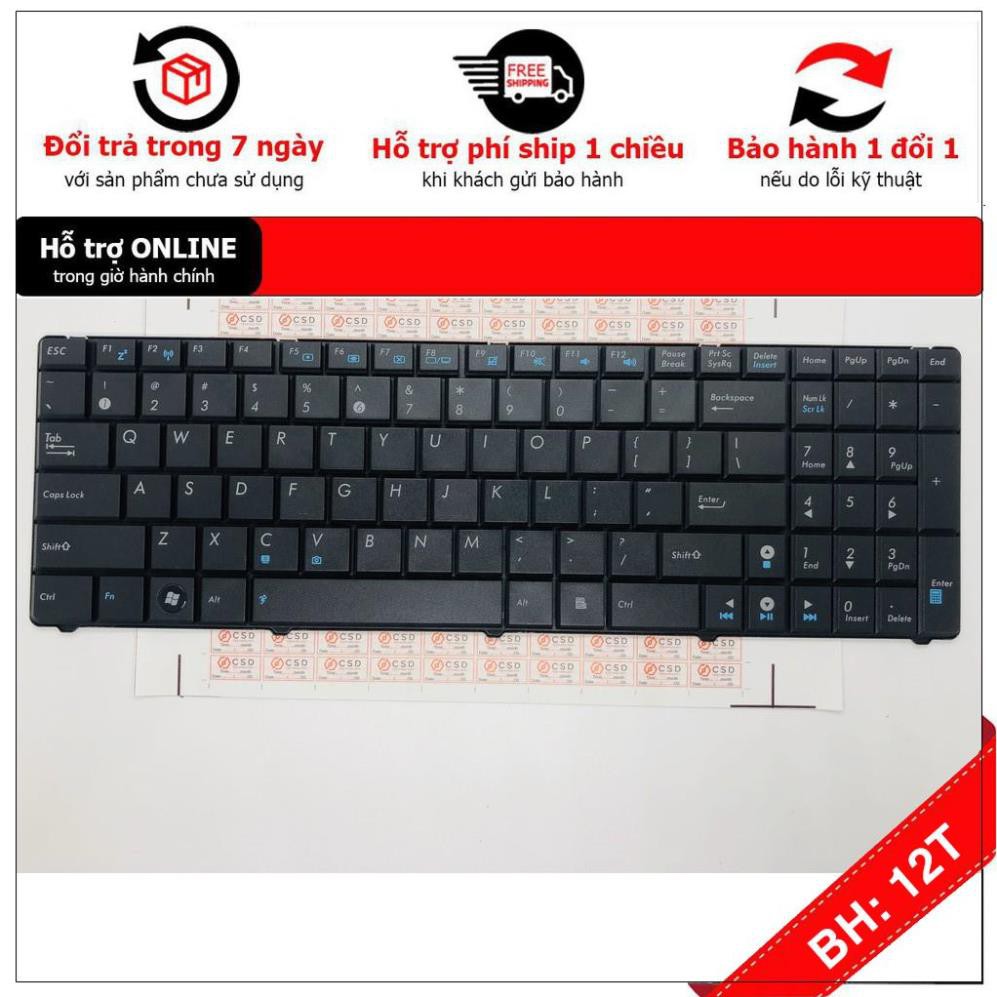 [BH12TH] [- Bàn Phím Laptop Asus K50 K50I K50IJ K50AB K50AD K50AF K70 K61 Hàng Mới 100% 12 Tháng