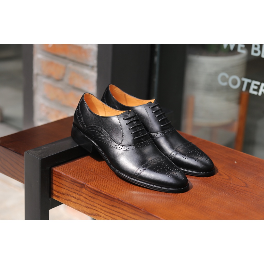 Giày Tây Oxford Nam Buộc Dây Da Bò Nguyên Tấm Santoro Mã M584.1