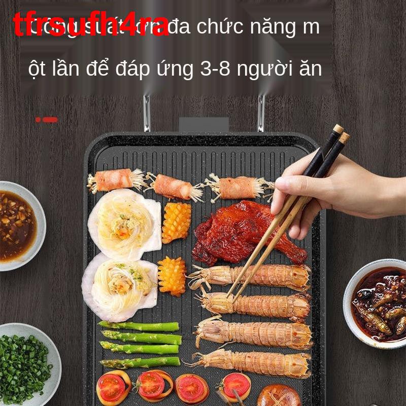 Chigo Grill Gia dụng Nướng Điện Không Khói Chảo Dính Hàn Quốc Trong Nhà Đa Chức Năng Cá1