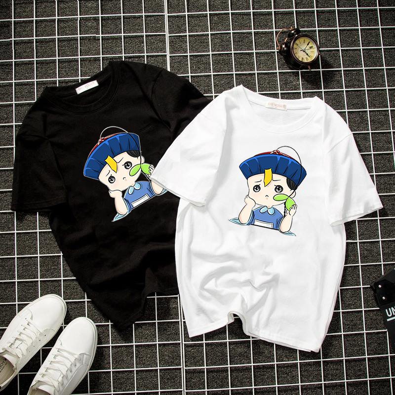 Áo thun unisex form rộng tiểu pháp sư dễ thương Hàn Quốc vải dày mịn 2019T2079