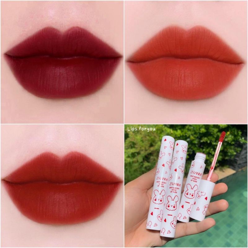Son Kem Tint Chú Thỏ ZRANMI Light and Soft Lovely Lip Gloss