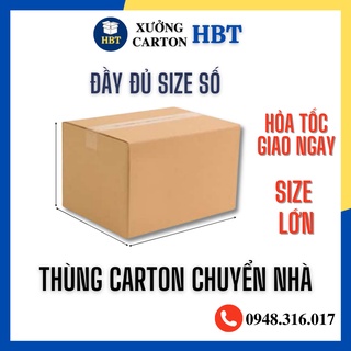 Thùng carton chuyển nhà size to 3 lớp, hộp giấy carton đóng hàng chuyển nhà giá rẻ