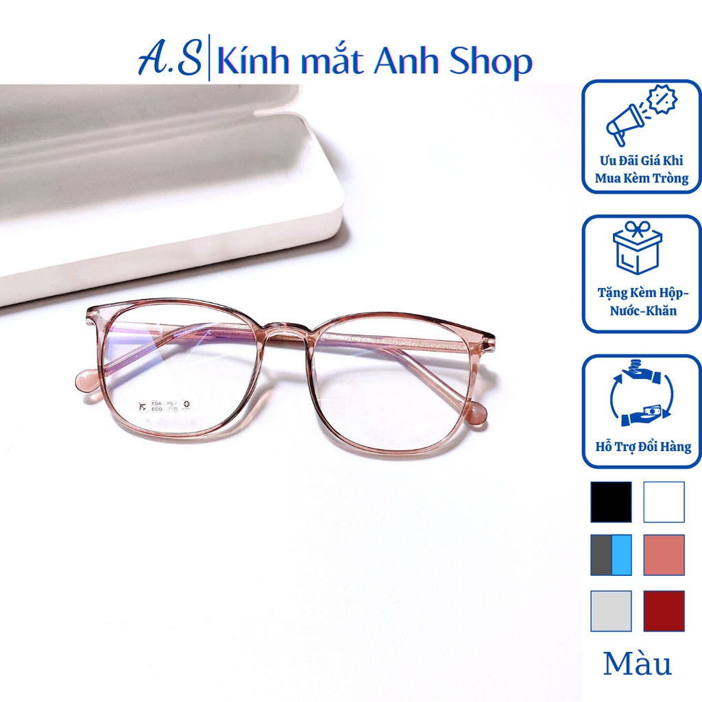 Kính vuông nam nữ chất liệu nhựa dẻo kiểu dáng trẻ trung 8251