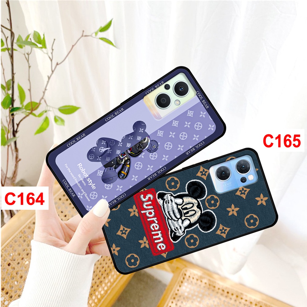 Ốp lưng Oppo Reno 7 - Reno 7Z in hình bearbrick, Gucii, L.V thời trang. ốp lưng oppo rẻ đẹp.