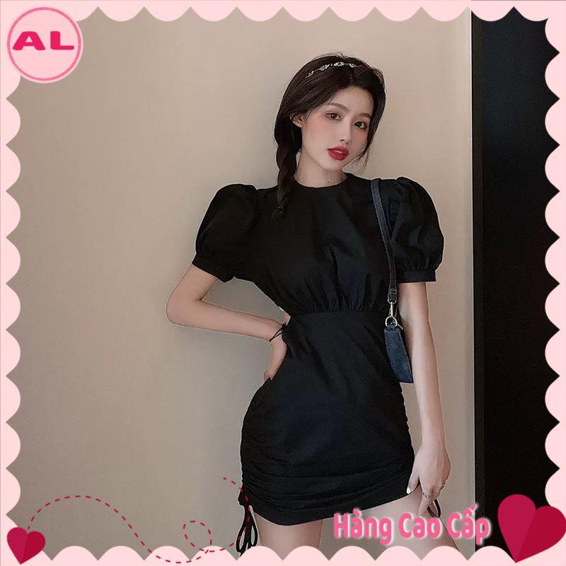 Đầm body đẹp cổ tròn , rút dây khoét eo mặc đi dạo phố, dự tiệc rất xinh, nhẹ nhàng cuốn hút mọi ánh nhìn - Đ123