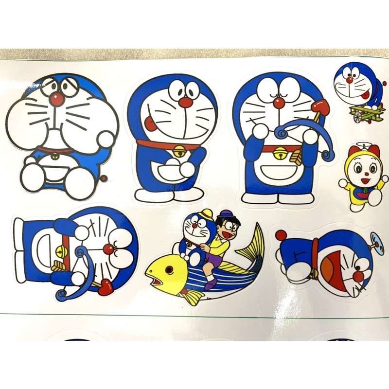 Mẫu 67 Doremon - Tem sticker decal dán hình Doremon dễ thương quá cho xe máy điện thoại laptop mũ bảo hiểm sách vở