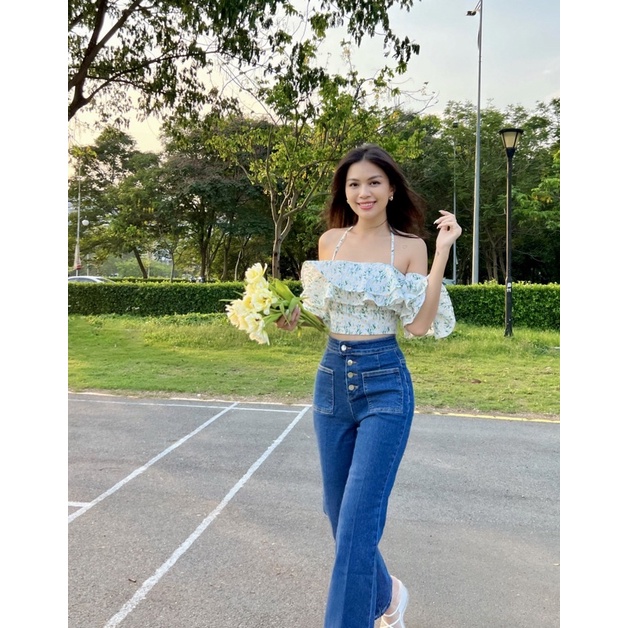 áo croptop bẹt vai-Rosie