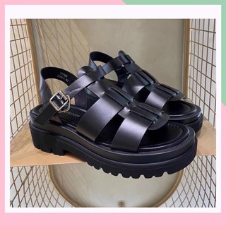 Sandal Nữ - Giày Sandal Nữ Đế Cao Phối Khóa Cài Thời Trang