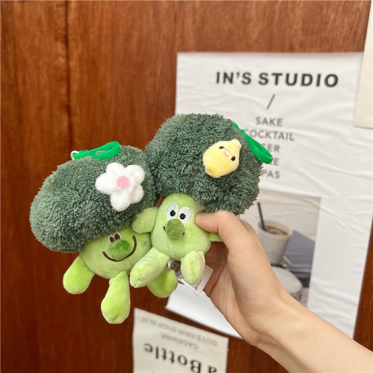 Móc Khóa Hình Búp Bê Broccoli 15Cm Dễ Thương