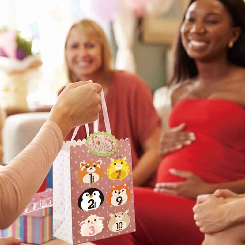 Sticker Đánh Dấu Cột Mốc Phát Triển Theo Tháng Làm Phụ Kiện Chụp Ảnh Cho Bé 1-12 Tháng Tuổi