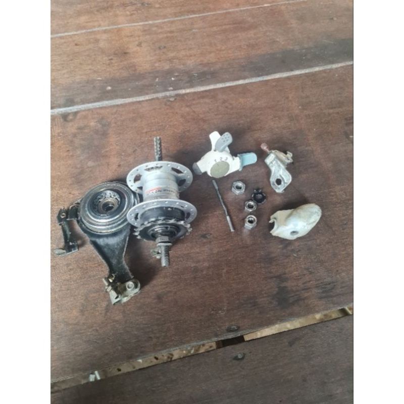 Combo Bộ Đùm 3 Số + Tay Bấm , Phụ Tùng Hàng Tháo Xe Đạp Nhật Bãi