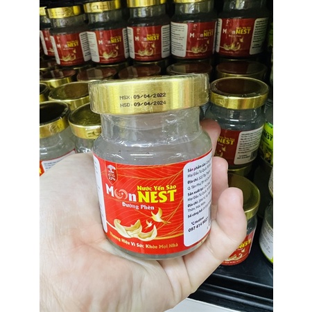 Yến Monnest - Yến Sào 22% Chưng Đường Phèn Bổ Dưỡng