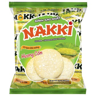 Bánh gạo Nhật Nakki hương cốm (85g/135g/200g)