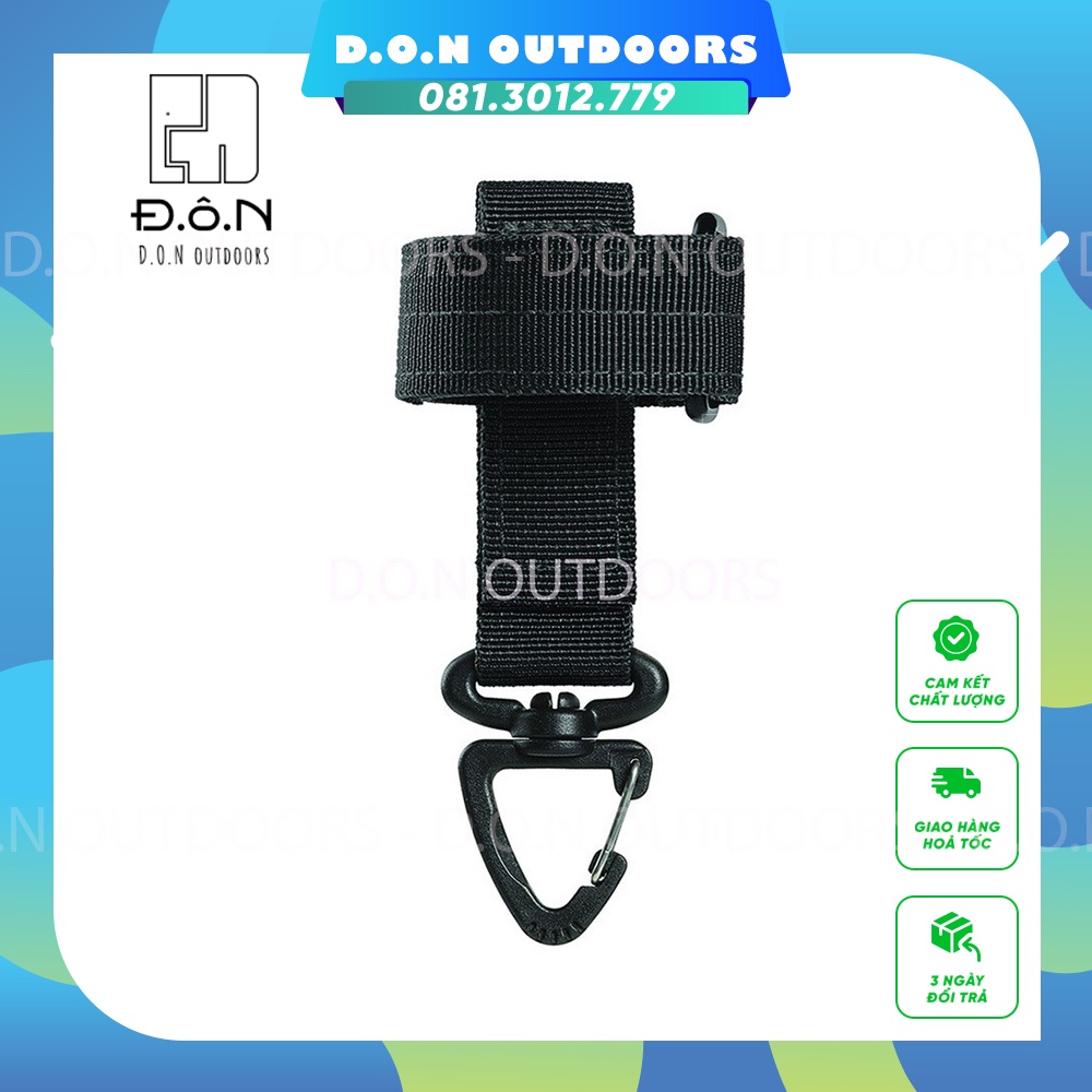 Dây Đai Móc Khóa Đa Năng Chắc Chắn Gắn Balo, Dây Nịt Cho Dã Ngoại Cắm Trại - D.O.N OUTDOORS