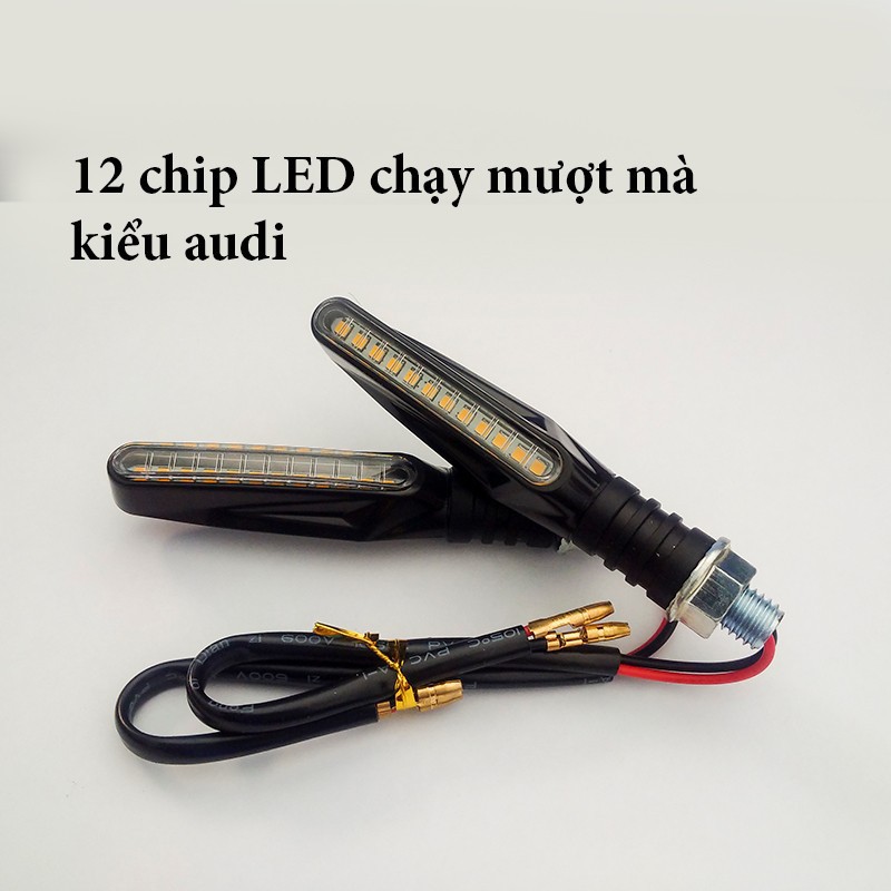 ĐÈN LED XINHAN CHẠY CHẾ ĐỘ AUDI CHO XE MÁY XE ĐẠP ĐIỆN