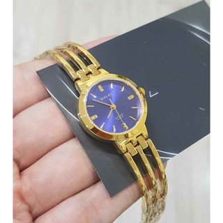 Đồng hồ nữ Halei máy Nhật mạ vàng dây kim loại đủ màu