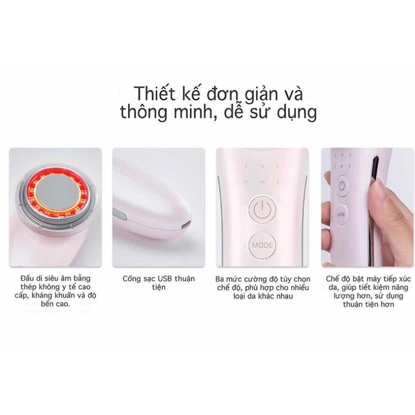 Máy điện di tinh chất đa năng 6 in1, Nâng cơ EMS và Ánh sáng Photon trẻ hoá NanoTime F65U Nhật Bản - HTBeauty