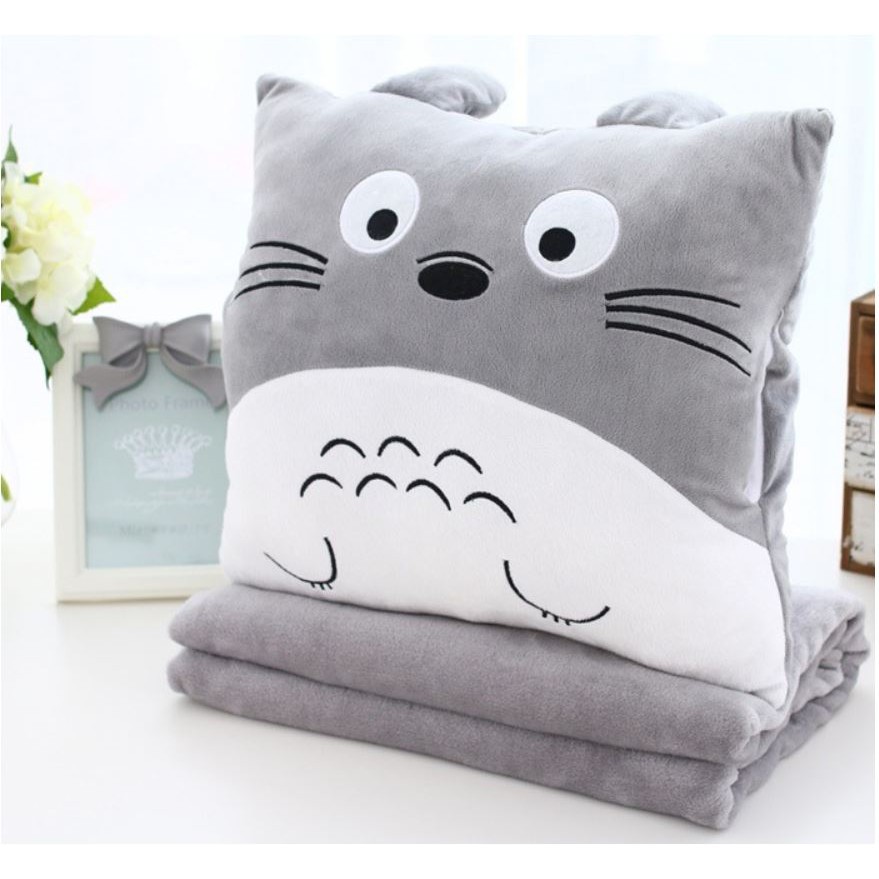 Bộ Chăn Gối Ngủ Văn Phòng B&Q 2 IN 1 Totoro (TK381)