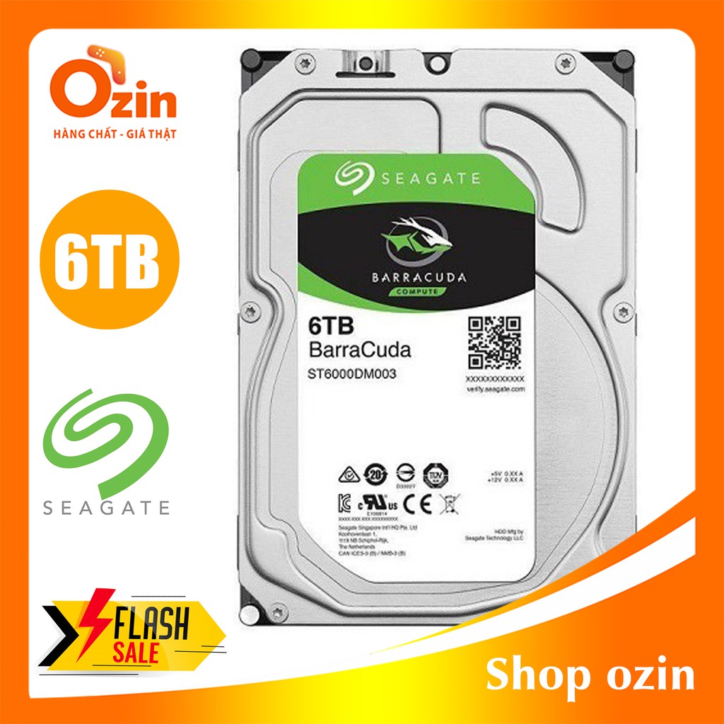[RẺ VÔ ĐỊCH] Ổ cứng máy tính Seagate Baracuda 6TB 4TB 2TB Hàng chính hãng bảo hành 3 năm | BigBuy360 - bigbuy360.vn
