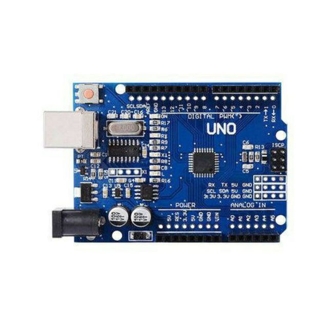 Board mạch Arduino Uno R3 chip dán kèm cáp. Mới 100%