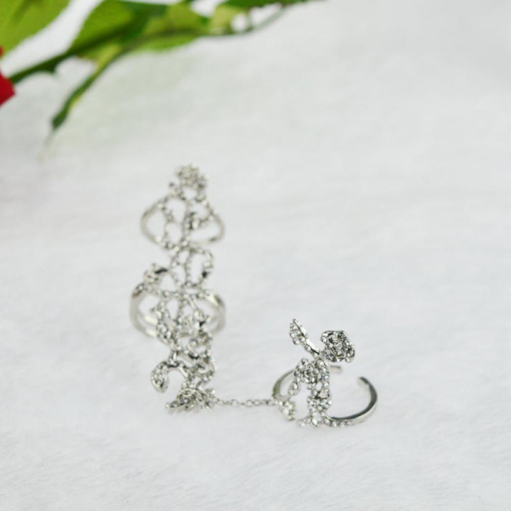 Nhẫn Hợp Kim Đính Đá Kiểu Dáng Thời Trang