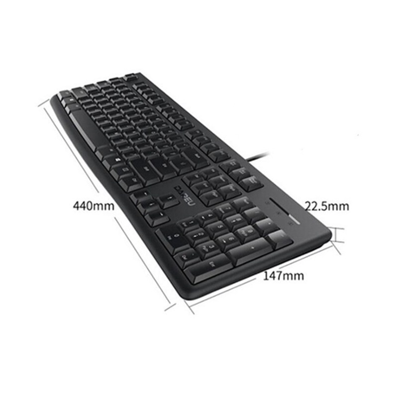 Bàn Phím Chơi Game Không Dây Toàn Diện USB Cho Máy Tính/Notebook/Văn Phòng