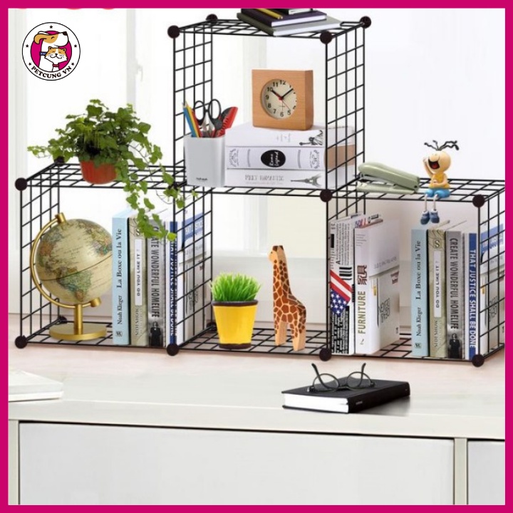 Tấm Lưới Sắt Đa Năng (Tặng Chốt) Lắp Ghép Chuồng Quây Chó Mèo, Kệ Sách, Tủ Quần Áo, Decor Phòng - Pet Cưng Shop