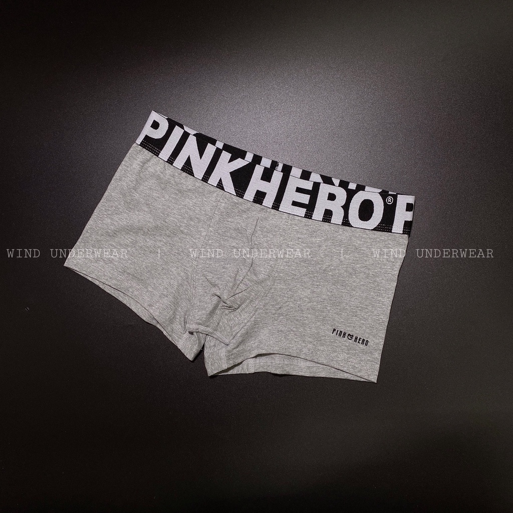 Quần lót nam đùi boxer cao cấp sịp đùi nam cotton kháng khuẩn thấm hút mồ hôi WIND PINK IN NỔI