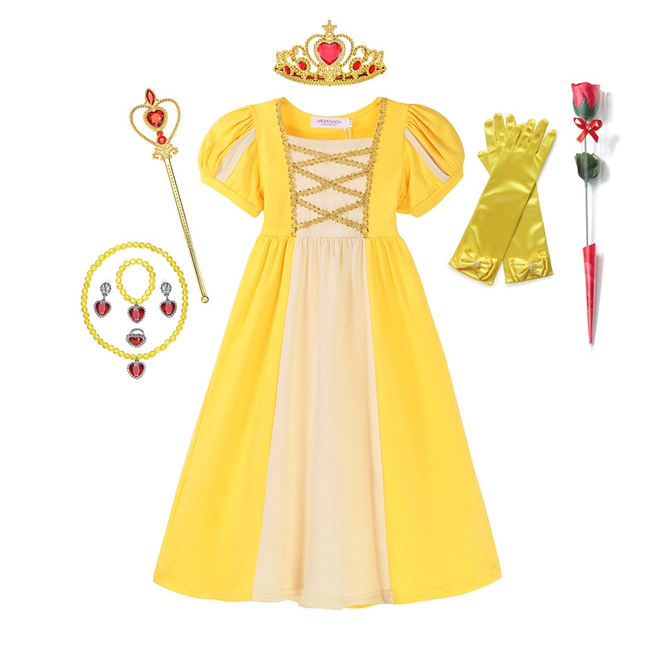 Đầm Hóa Trang Công Chúa Bạch Tuyết / Lọ Lem Cho Bé Gái