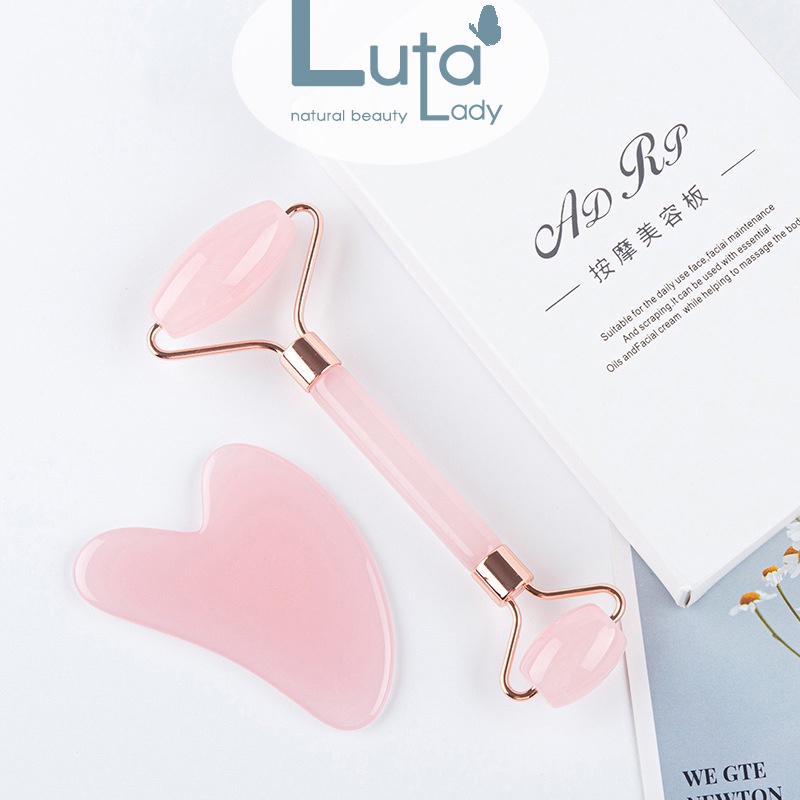 Đá guasha massage mặt, Cây lăn mát xa mặt giúp thon gọn nâng cơ ngăn ngừa lão hóa