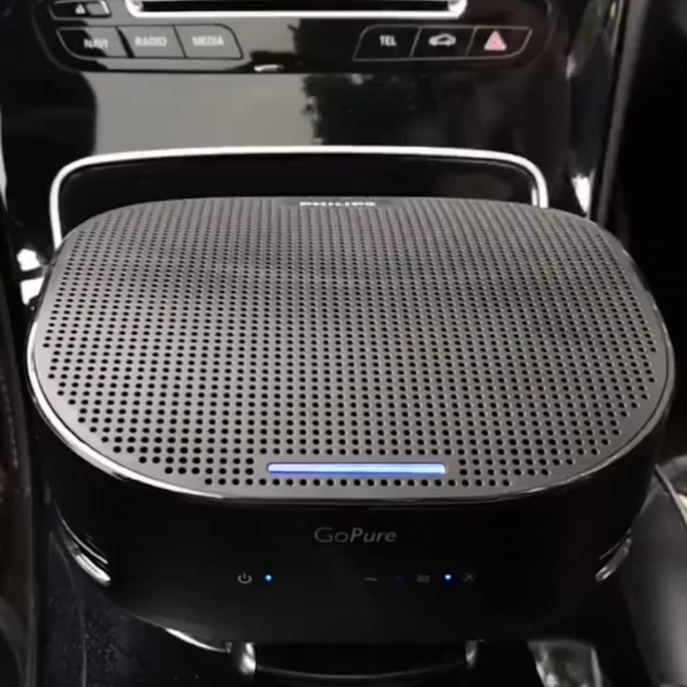 Máy lọc không khí ô tô Philips GP5301 trên xe hơi khử mùi hôi vi khuẩn vi rút hiển thị chất lượng không khí - vibibom | BigBuy360 - bigbuy360.vn