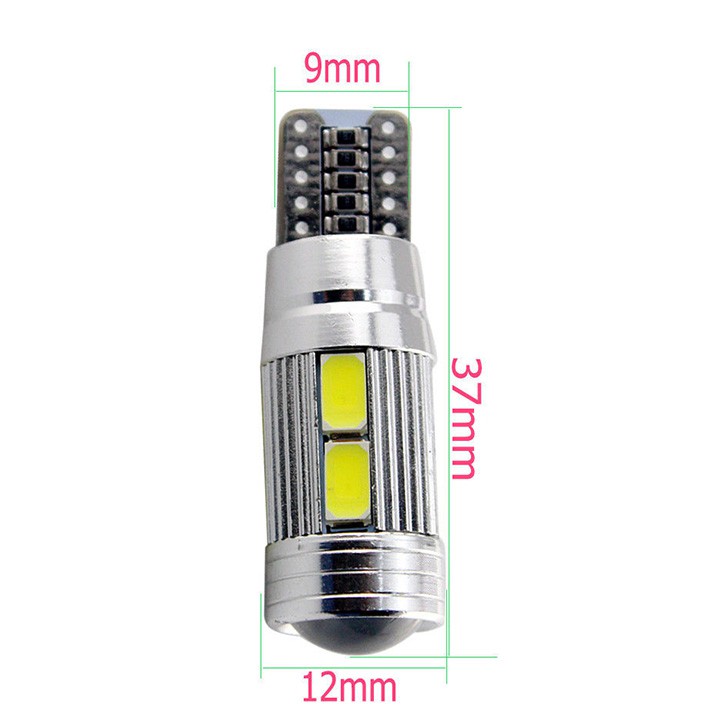 Đèn xi nhan đèn demi 10 SMD 5630 thấu kính CANBUS T10 - đèn led xinhan demi đèn sương mù