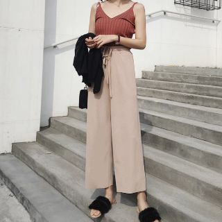 Quần ống rộng cạp chun mã 911