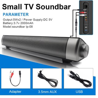 Loa vi tính Siêu trầm Sound Bar Bluetooth dạng thanh cao cấp