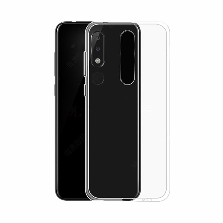 Ốp lưng Nokia X6 / Nokia 6.1 Plus / Nokia X5 / Nokia 5.1 Plus - Ốp lưng silicon trong suốt, ốp lưng vân da auto Focus