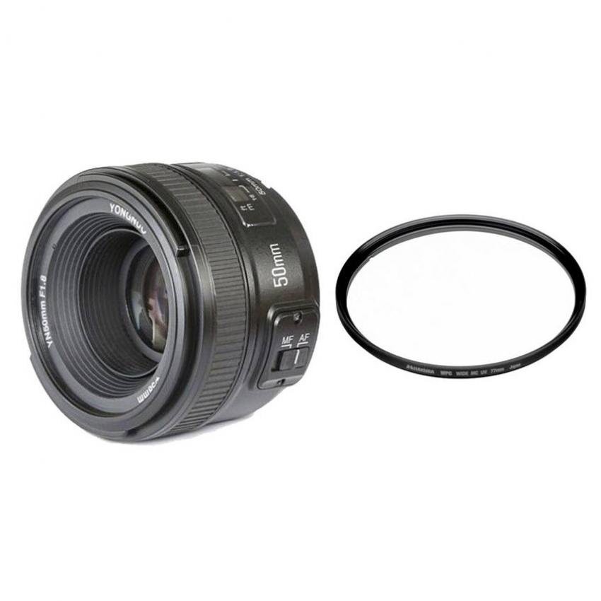 Ống kính Yongnuo 50mm F1.8 cho Nikon + Tặng kèm filter UV                 