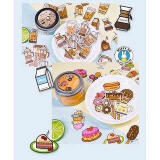 Hộp 45 sticker TRÀ SỮA TRÂN CHÂU