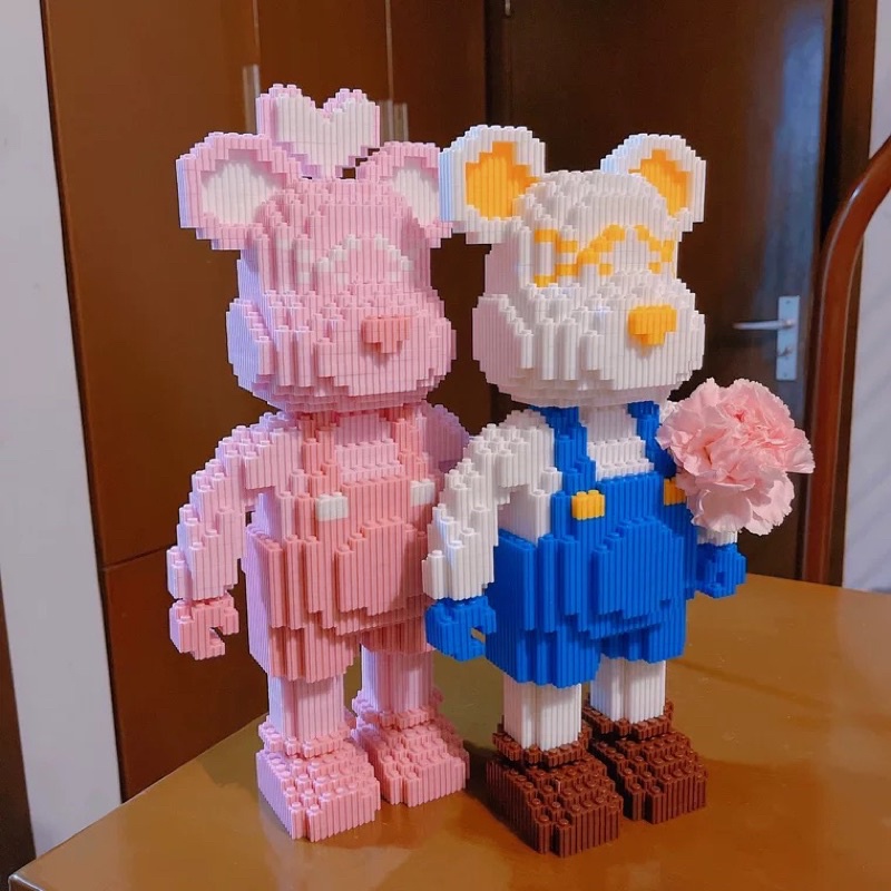 Bộ Đồ Chơi Lắp Ráp Mô Hình Gấu Bear brick Mô Hình Cỡ Lớn 36 cm