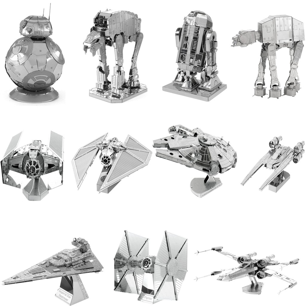 Mô Hình Kim Loại 3D Lắp Ráp Các Mẫu Trong Phim Star War