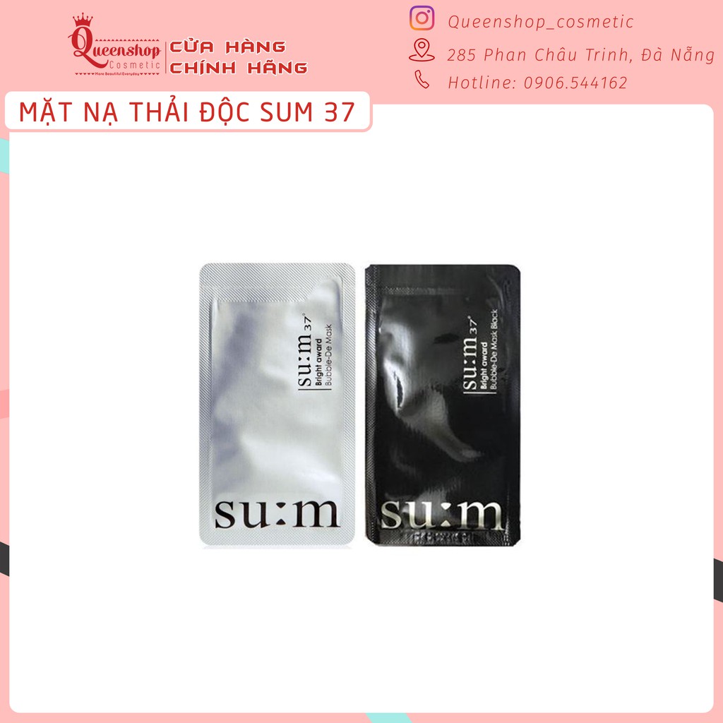 Mặt nạ thải độc Sum 37 White Award Bubble De Mask 2ml