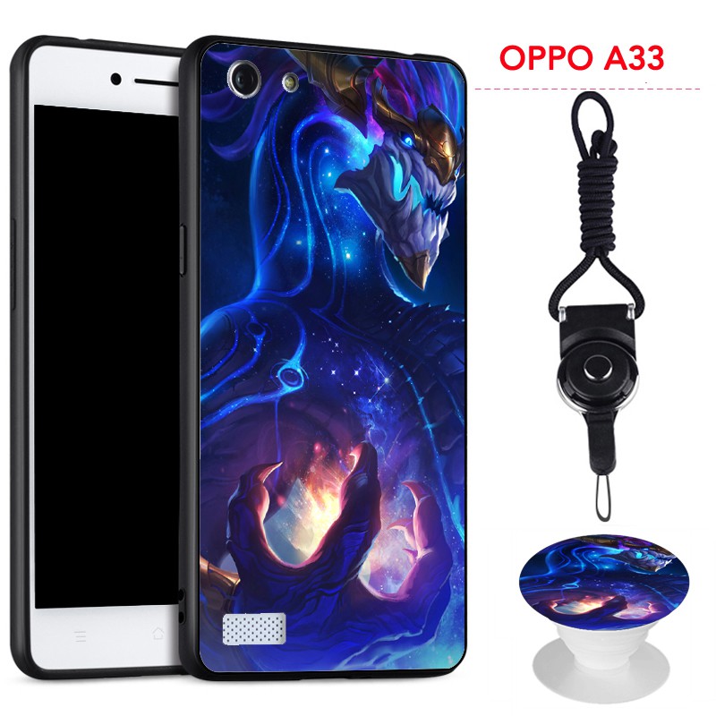 Ốp Lưng Có Giá Đỡ Và Dây Đeo In Hình Hoạt Hình Cho Oppo A33 / Neo 7