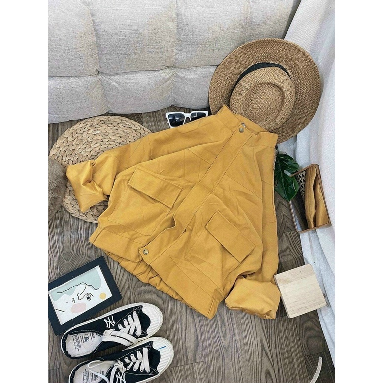 Áo Khoác Form Rộng Nữ Chất Vải Da Lộn Cao Cấp Phù Hợp Với Mọi Thời Tiết