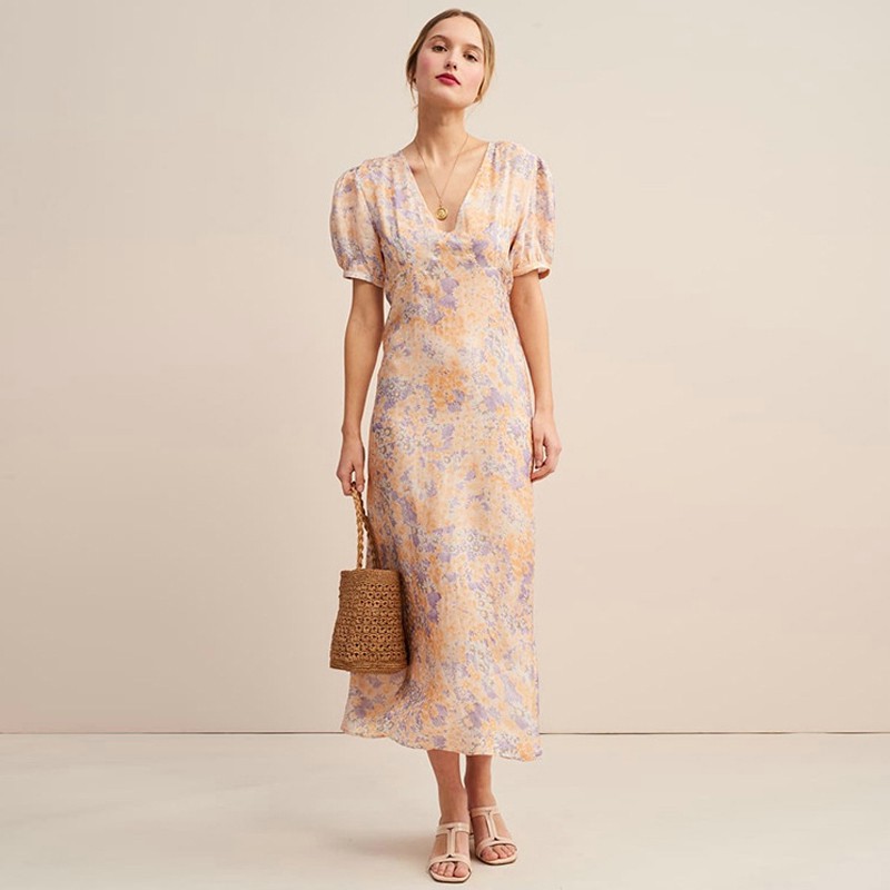 Đầm Zara dáng dài hoa nhí màu siêu xinh DH81DDG59N8