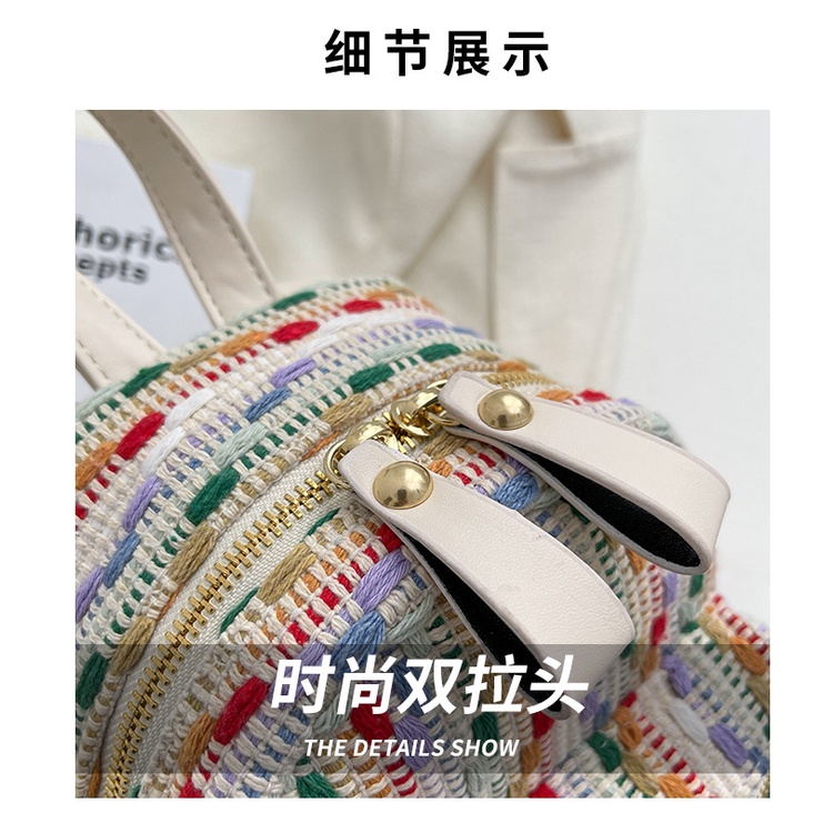 Ba lô JASMIN NOIR bằng vải canvas thiết kế đơn giản thời trang cho nữ