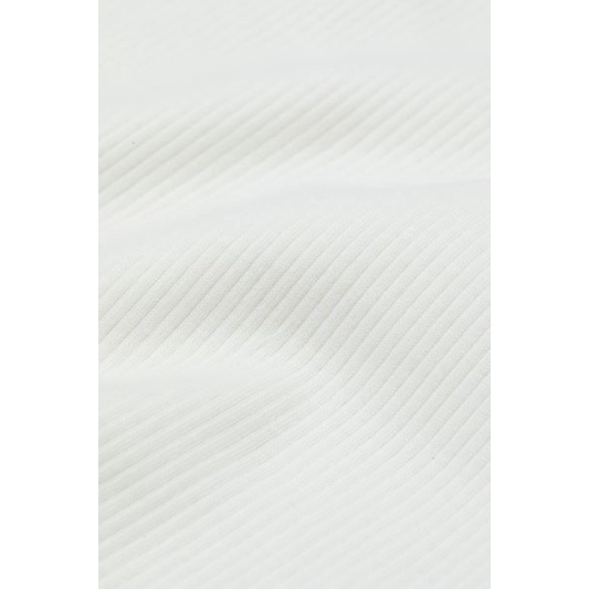Áo H&M Quây Tube Ribbed Gân Dài Màu Kem