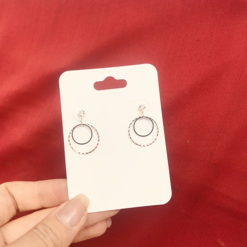 100 bìa treo dây chuyền kết hợp bông tai size 6x8cm