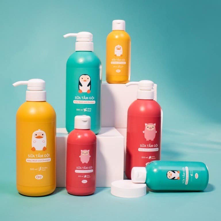 Sữa tắm gội Agi cho bé 200ml/500ml CHÍNH HÃNG