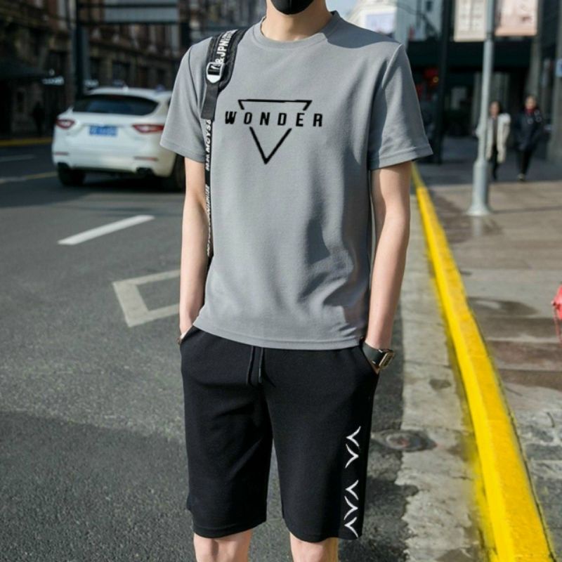 Bộ thể thao nam chất thun lạnh co giãn thoáng mát thích hợp tập gym hay mặc nhà đều đẹp
